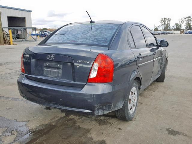 KMHCN4AC7BU609429 - 2011 HYUNDAI ACCENT GLS GRAY photo 4