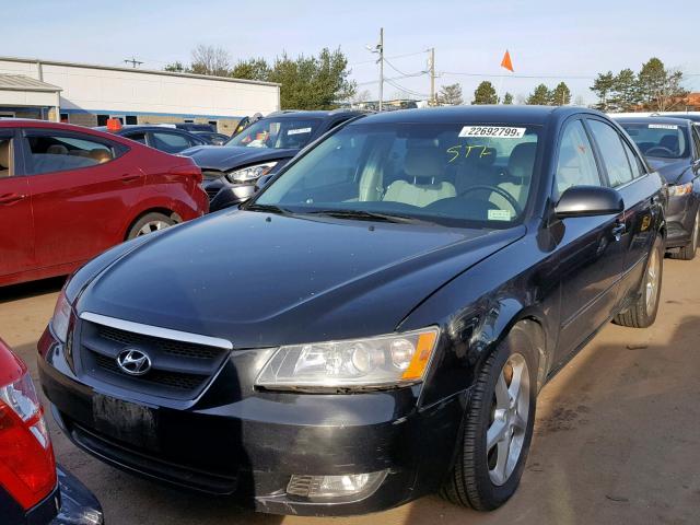 5NPEU46F58H352048 - 2008 HYUNDAI SONATA SE BLACK photo 2