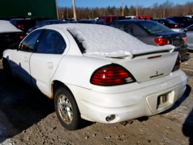 1G2NE52E95M203454 - 2005 PONTIAC GRAND AM S WHITE photo 3