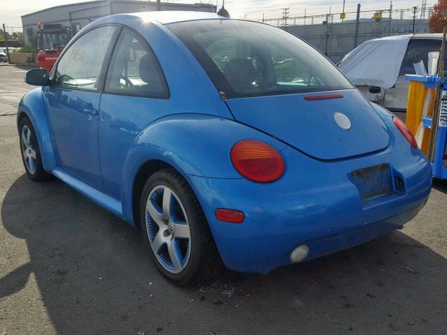 3VWGK31C84M420589 - 2004 VOLKSWAGEN NEW BEETLE BLUE photo 3