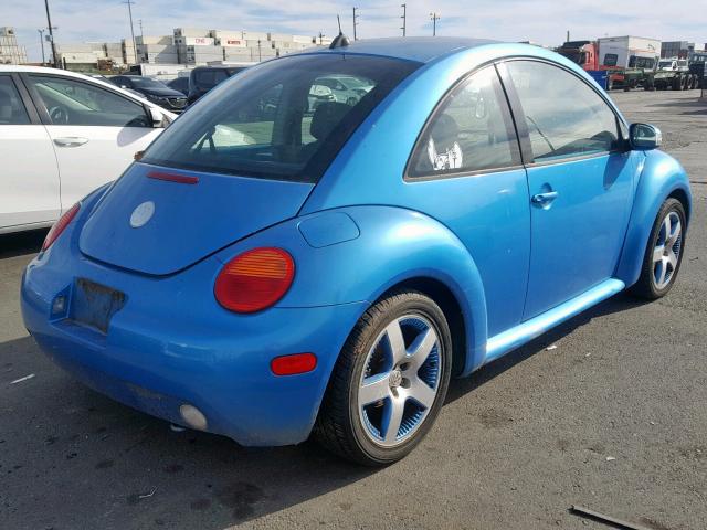 3VWGK31C84M420589 - 2004 VOLKSWAGEN NEW BEETLE BLUE photo 4