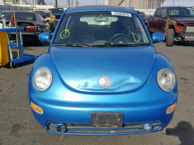 3VWGK31C84M420589 - 2004 VOLKSWAGEN NEW BEETLE BLUE photo 9