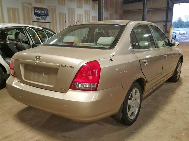 KMHDN45DX3U520740 - 2003 HYUNDAI ELANTRA GL BEIGE photo 4