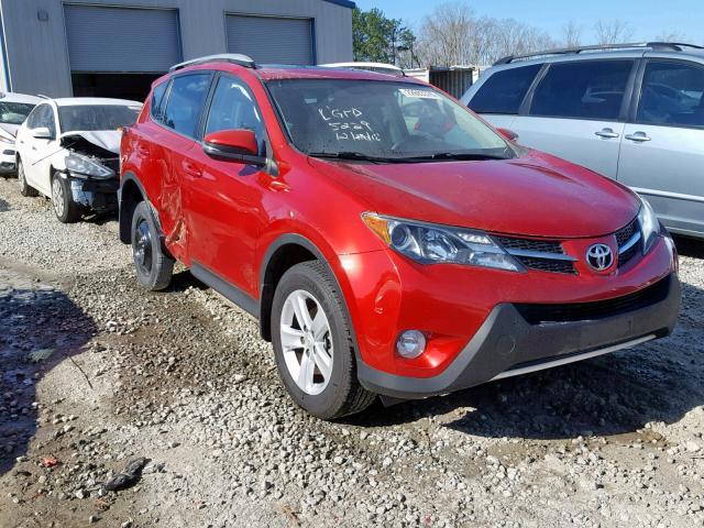 2T3WFREV7EW115229 - 2014 TOYOTA RAV4 XLE RED photo 1