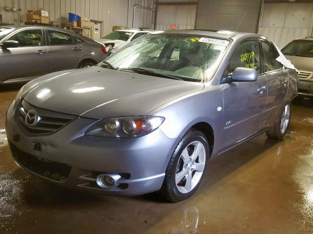 JM1BK323941170093 - 2004 MAZDA 3 S GRAY photo 2