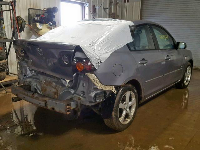 JM1BK323941170093 - 2004 MAZDA 3 S GRAY photo 4