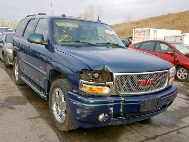 1GKEK63U55J114972 - 2005 GMC YUKON DENA BLUE photo 1