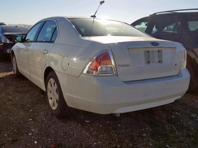 3FAHP06Z79R149030 - 2009 FORD FUSION S WHITE photo 3