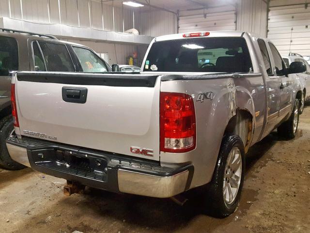 2GTEK19J871558128 - 2007 GMC NEW SIERRA SILVER photo 4