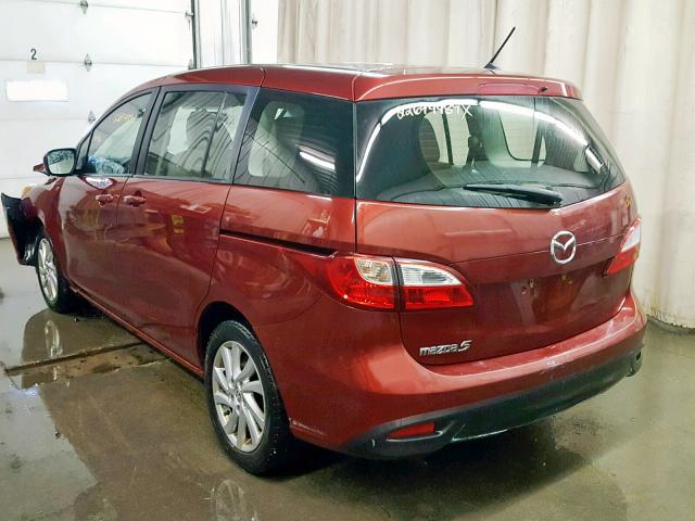 JM1CW2BL7C0110210 - 2012 MAZDA 5 MAROON photo 3