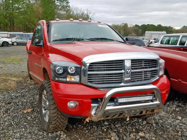 3D7KS29C36G222120 - 2006 DODGE RAM 2500 RED photo 1