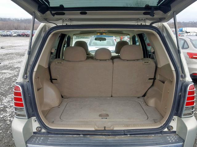 4M2CU57115DJ26911 - 2005 MERCURY MARINER TAN photo 9