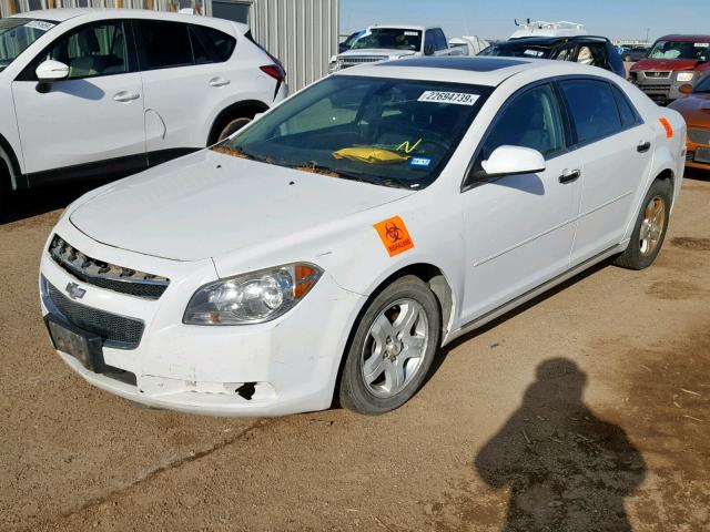 1G1ZD5E13BF352279 - 2011 CHEVROLET MALIBU 2LT WHITE photo 2