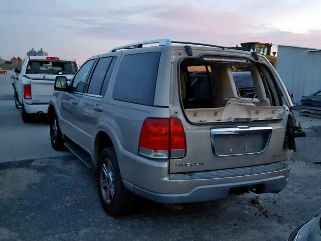 5LMEU68H74ZJ38359 - 2004 LINCOLN AVIATOR 金色 照片 3