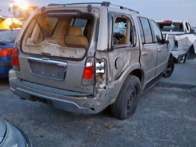 5LMEU68H74ZJ38359 - 2004 LINCOLN AVIATOR 金色 照片 4