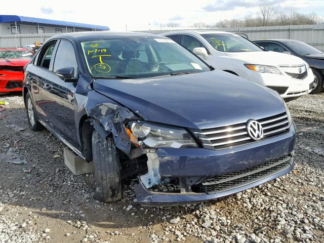 1VWAP7A32CC089037 - 2012 VOLKSWAGEN PASSAT S BLUE photo 1