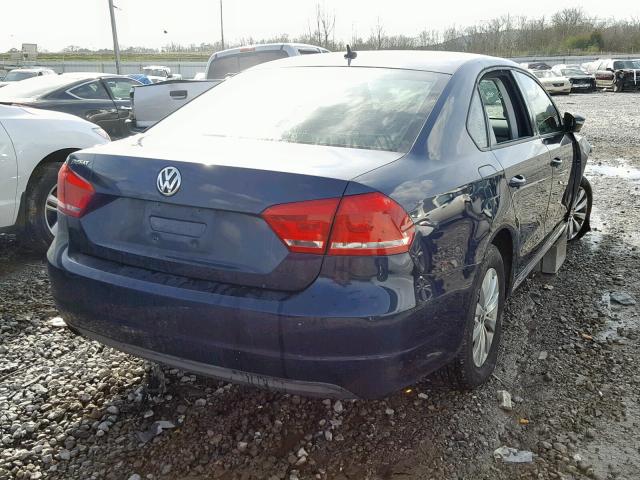 1VWAP7A32CC089037 - 2012 VOLKSWAGEN PASSAT S BLUE photo 4