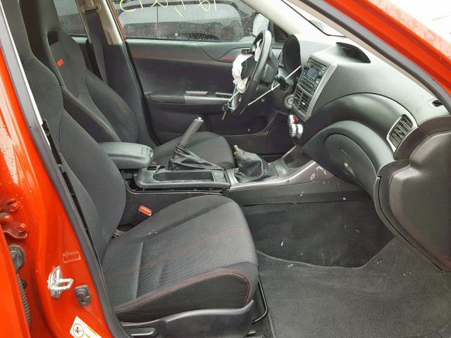 JF1GV7E69BG504505 - 2011 SUBARU IMPREZA WR RED photo 5