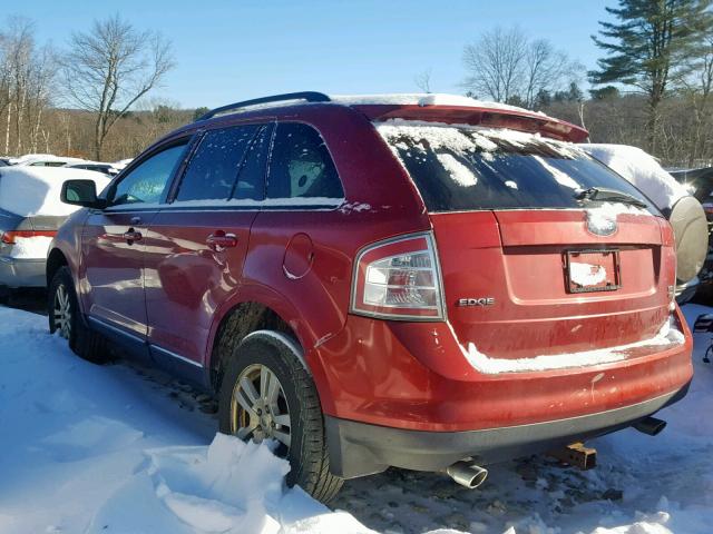 2FMDK48CX7BA76640 - 2007 FORD EDGE SEL RED photo 3