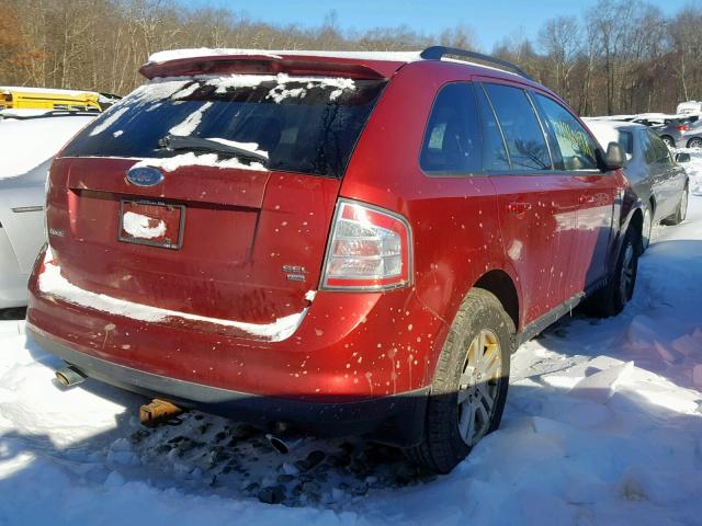 2FMDK48CX7BA76640 - 2007 FORD EDGE SEL RED photo 4