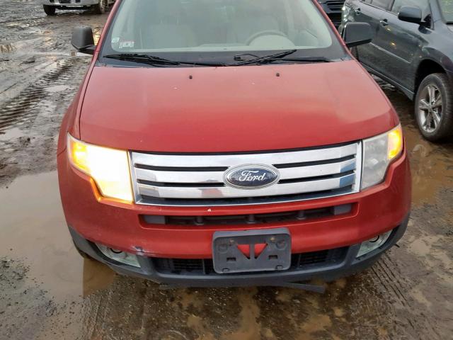 2FMDK48CX7BA76640 - 2007 FORD EDGE SEL RED photo 9