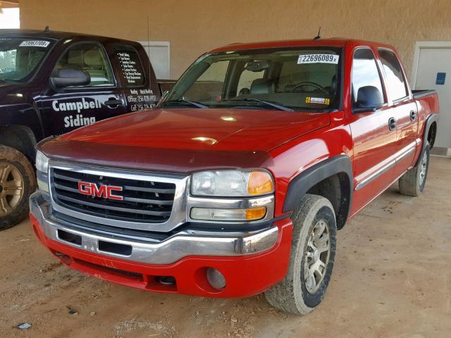 2GTEK13T951312874 - 2005 GMC NEW SIERRA RED photo 2