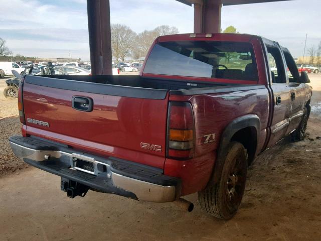 2GTEK13T951312874 - 2005 GMC NEW SIERRA RED photo 4