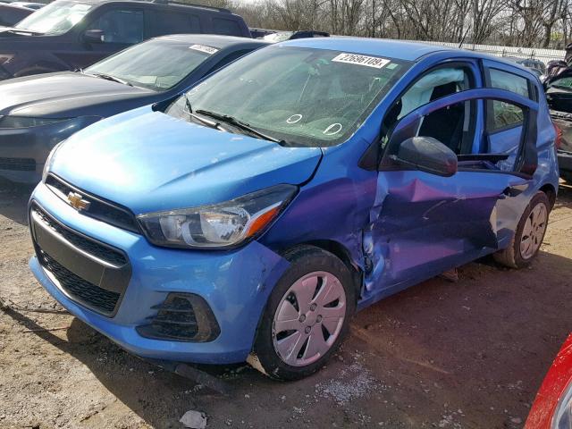 KL8CB6SA0JC440373 - 2018 CHEVROLET SPARK LS BLUE photo 2