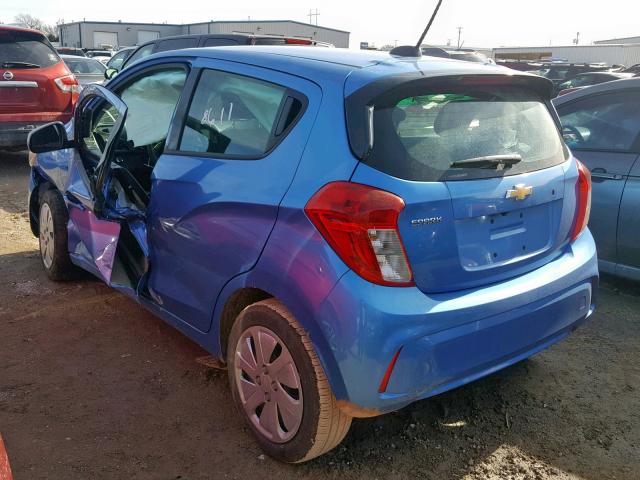 KL8CB6SA0JC440373 - 2018 CHEVROLET SPARK LS BLUE photo 3