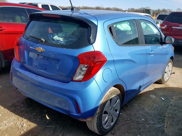 KL8CB6SA0JC440373 - 2018 CHEVROLET SPARK LS BLUE photo 4