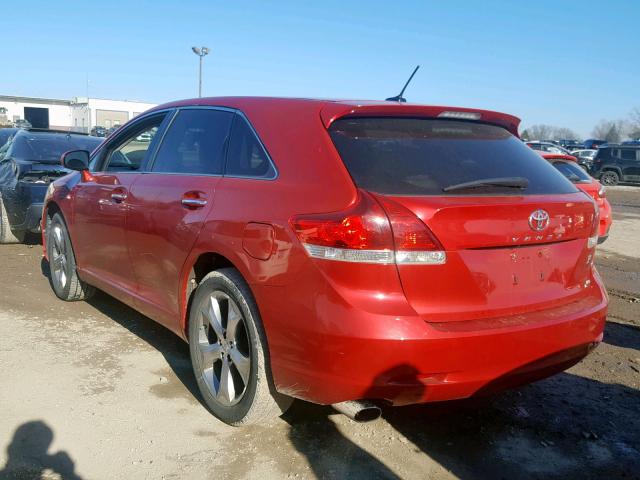 4T3BK11A69U025655 - 2009 TOYOTA VENZA BASE RED photo 3