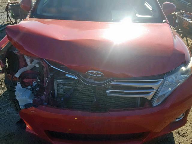 4T3BK11A69U025655 - 2009 TOYOTA VENZA BASE RED photo 7