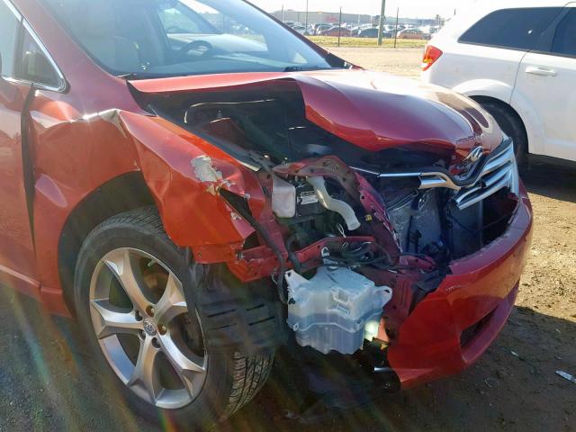 4T3BK11A69U025655 - 2009 TOYOTA VENZA BASE RED photo 9