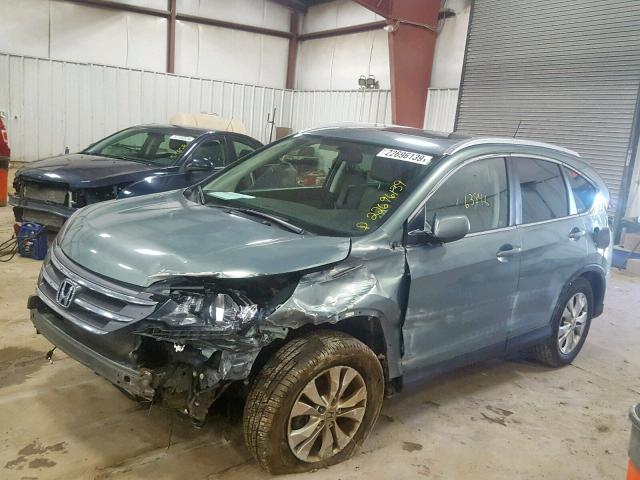 5J6RM4H77CL011529 - 2012 HONDA CR-V EXL GREEN photo 9