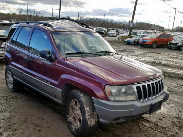 1J4GW48S72C312421 - 2002 JEEP GRAND CHER MAROON photo 1