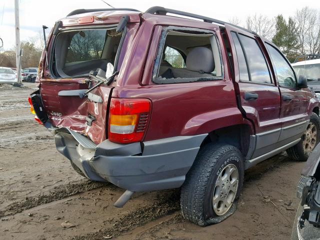 1J4GW48S72C312421 - 2002 JEEP GRAND CHER MAROON photo 9