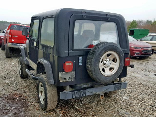 1J4FY19P3RP422691 - 1994 JEEP WRANGLER / BLACK photo 3