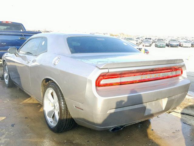 2B3CJ5DT1BH599728 - 2011 DODGE CHALLENGER SILVER photo 3