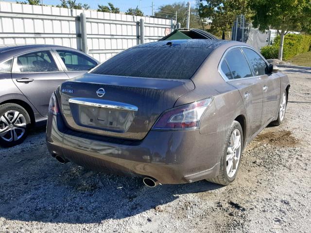 1N4AA5AP1DC813304 - 2013 NISSAN MAXIMA S BROWN photo 4