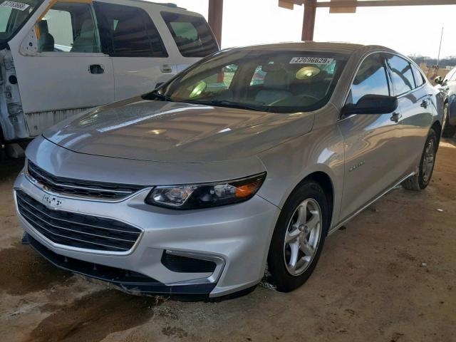1G1ZB5ST0HF233710 - 2017 CHEVROLET MALIBU LS SILVER photo 2