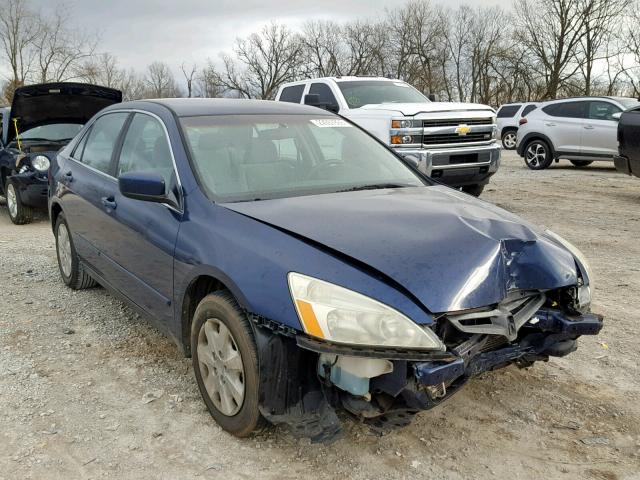 1HGCM56393A049407 - 2003 HONDA ACCORD LX BLUE photo 1