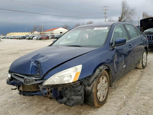 1HGCM56393A049407 - 2003 HONDA ACCORD LX BLUE photo 2