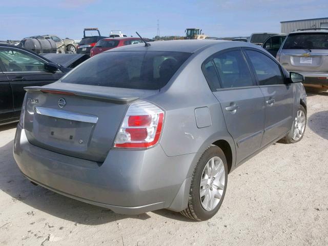 3N1AB6APXCL745037 - 2012 NISSAN SENTRA 2.0 GRAY photo 4