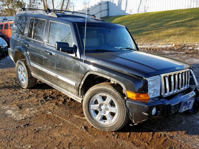 1J8HG58226C276035 - 2006 JEEP COMMANDER BLACK photo 1