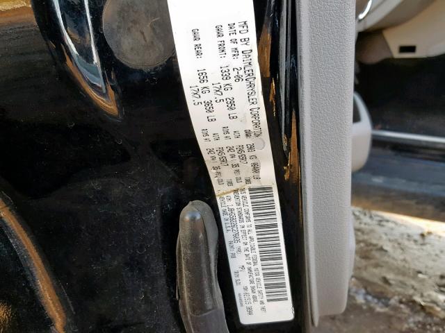 1J8HG58226C276035 - 2006 JEEP COMMANDER BLACK photo 10