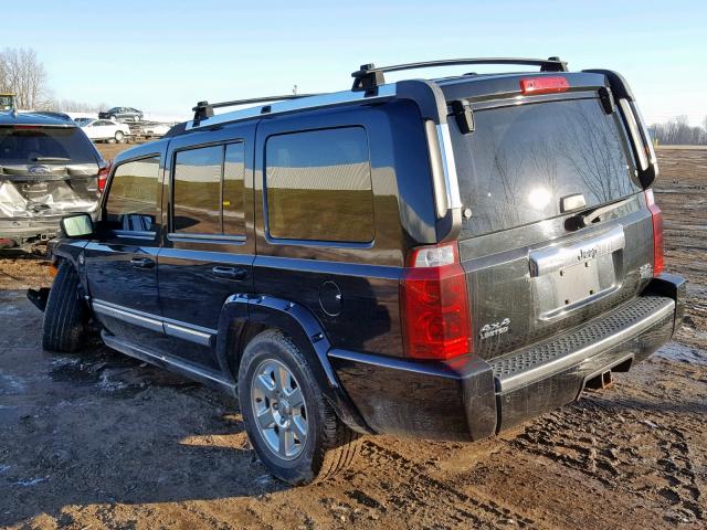 1J8HG58226C276035 - 2006 JEEP COMMANDER BLACK photo 3