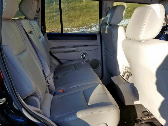 1J8HG58226C276035 - 2006 JEEP COMMANDER BLACK photo 6