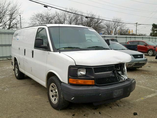 1GCSGAFX0B1125592 - 2011 CHEVROLET EXPRESS G1 WHITE photo 1