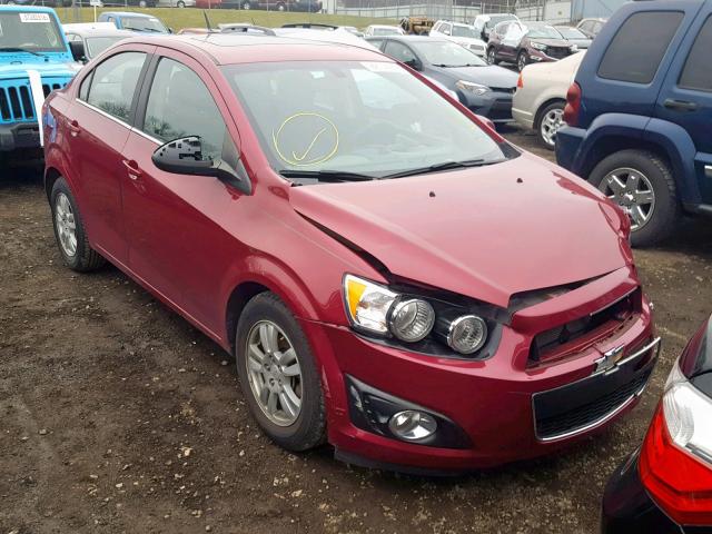 1G1JC5SG4E4131069 - 2014 CHEVROLET SONIC LT RED photo 1