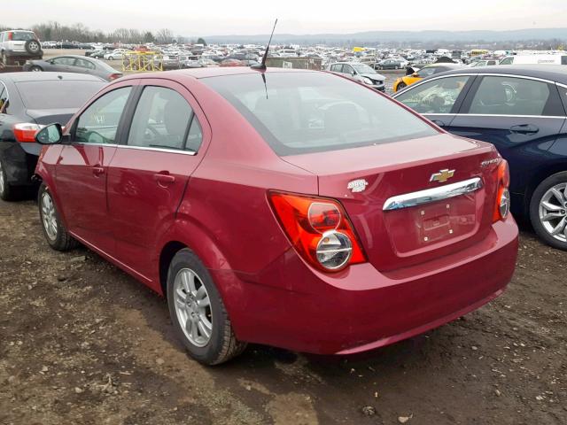 1G1JC5SG4E4131069 - 2014 CHEVROLET SONIC LT RED photo 3